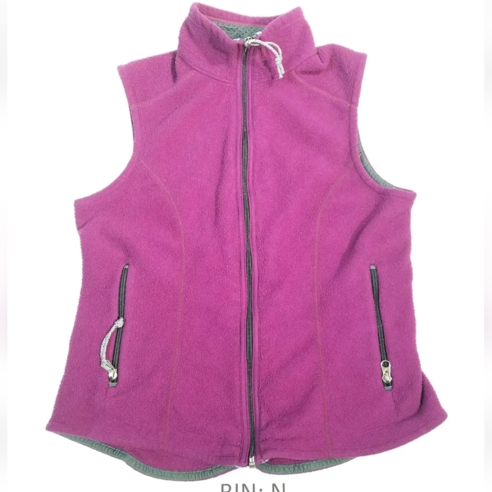 Patagonia Vest Women's Small Synchilla Hot Purple Full Zip with Zip Pockets :N